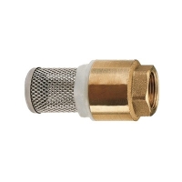 Клапан латунный приёмный пружинный DN 100 муфтовый с нержавеющей сеткой, SGL Арт.151113148