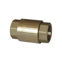 Клапан латунный обратный пружинный DN 100 PN 10 муфтовый пластиковый шток, SGL Арт.151114008