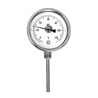 Термометр биметаллический D100 L100мм/лат.0+120гр.радиал. Арт.184300763