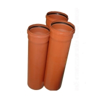 Труба ПВХ (поливинилхлорид) для наружной канализациии Дн 250, длина 3000мм, стенка 6,2мм, SN4 Арт.274100093