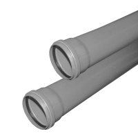 Труба ПП (полипропилен) для канализации DN 110, длина 1500, стенка 2,7мм, с уплотнительным кольцом, VALFEX BASE Арт.924020029