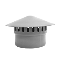 Зонт вентиляционный ПП (полипропилен) для канализации Дн 110, Valfex Арт.924020110