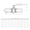 Кран стальной шаровой 11с31п DN 15/10 PN 40, приварной, 210мм, Breeze Арт.121301000