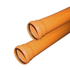 Труба ПП (полипропилен) для канализации DN 110, длина 1000, стенка 3,4мм, с уплотнительным кольцом, рыжая, VALFEX Арт.924021002